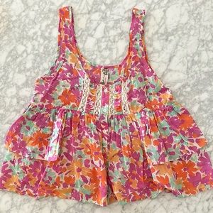 Free People Babydoll Blouse